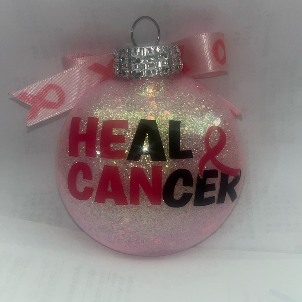 Customized Breast Cancer Ornament
